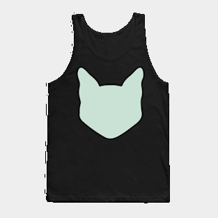 Green Cat Head Tank Top